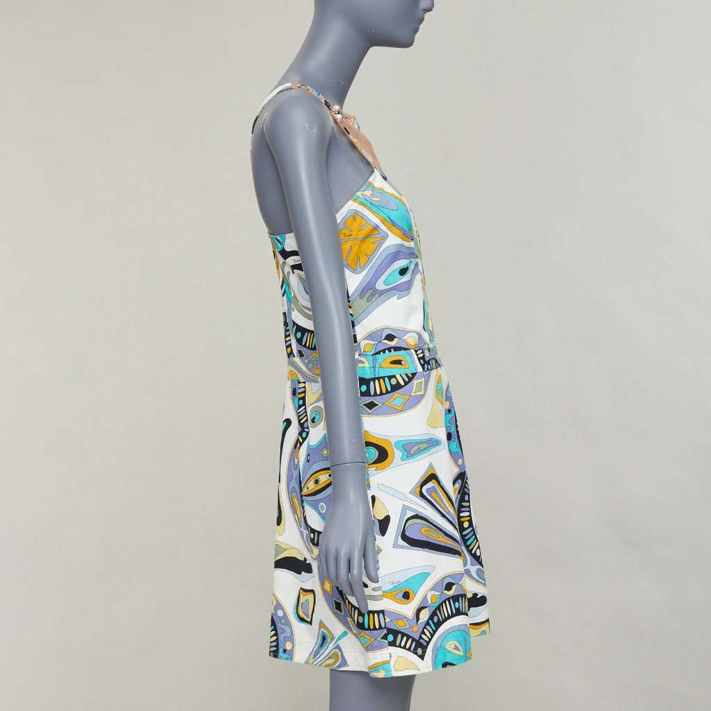 Emilio Pucci White Cotton Dress White Cotton Fair condition - Model View