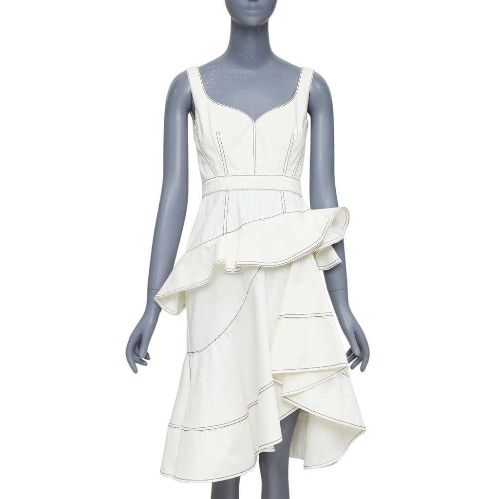 Alexander McQueen 610635QMAAU9005 Beige Cotton Fair condition - Front View