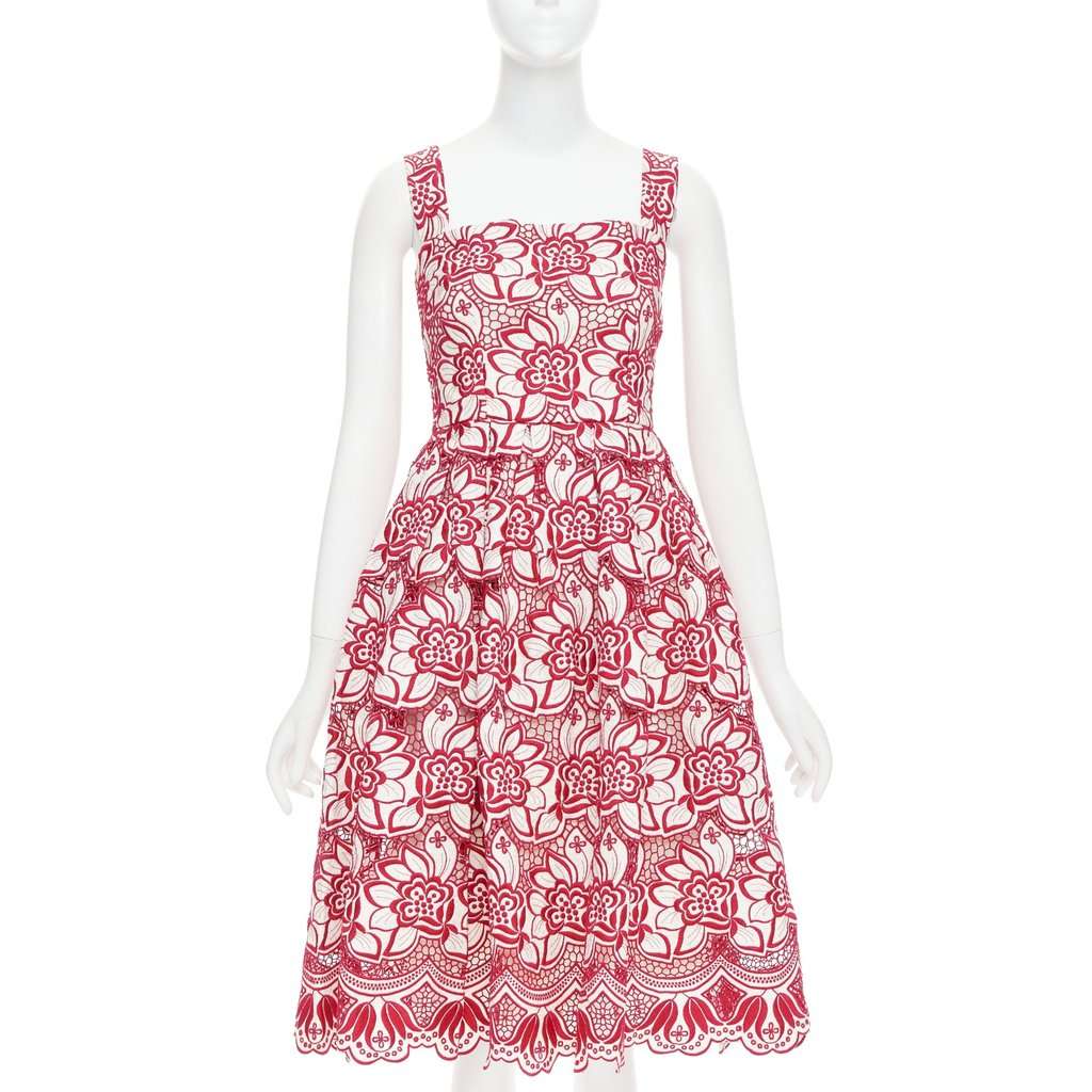 Dolce & Gabbana Red Cotton Dress Red Cotton Very good condition - Front View
