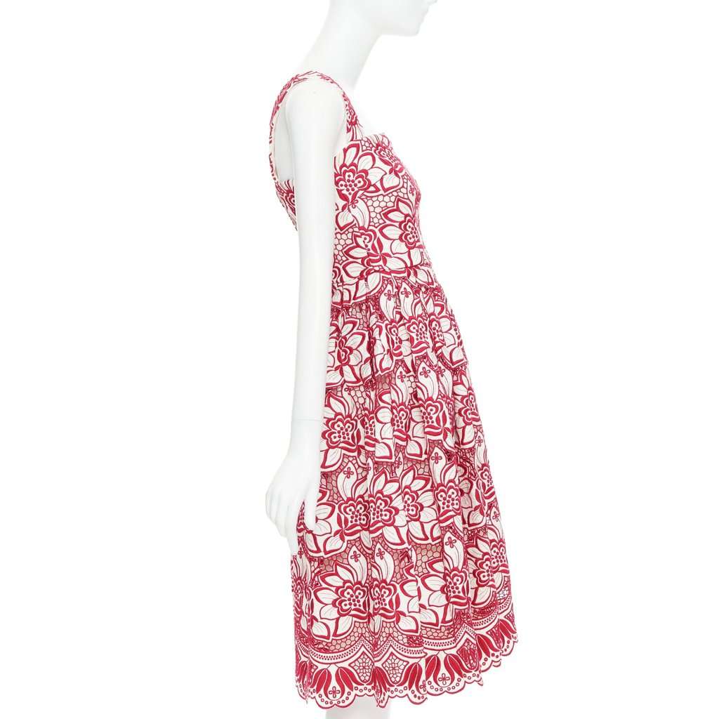 Dolce & Gabbana Red Cotton Dress Red Cotton Very good condition - Model View