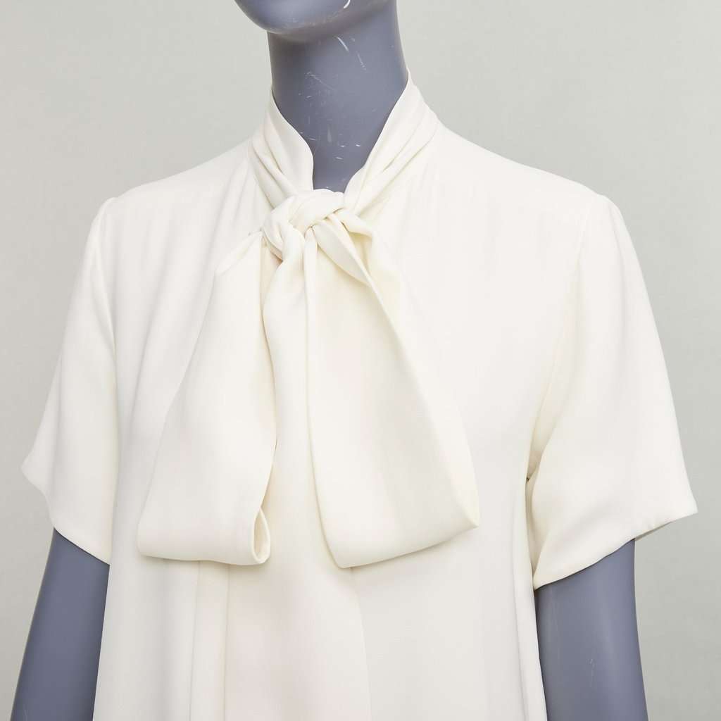 Celine Ecru Silk Dress Beige Silk Very good condition - Back View