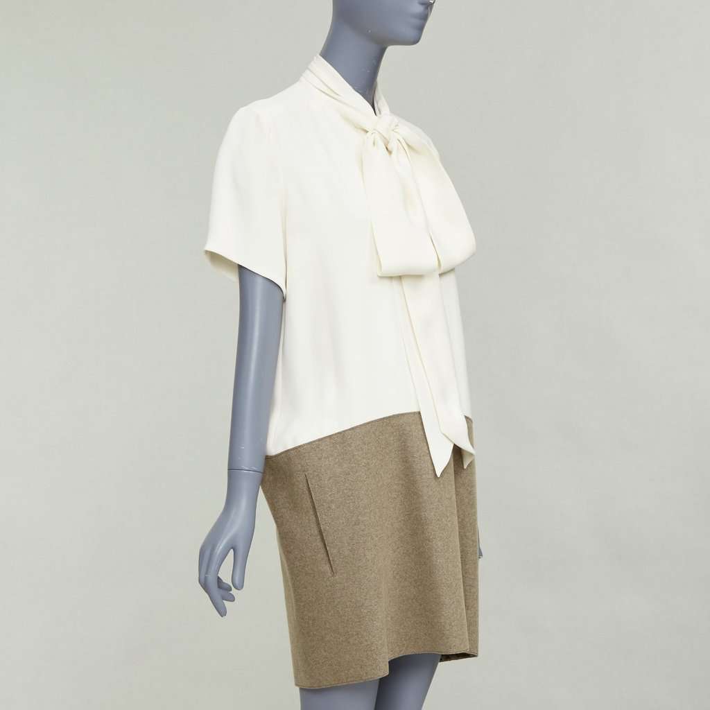 Celine Ecru Silk Dress Beige Silk Very good condition - Inside View