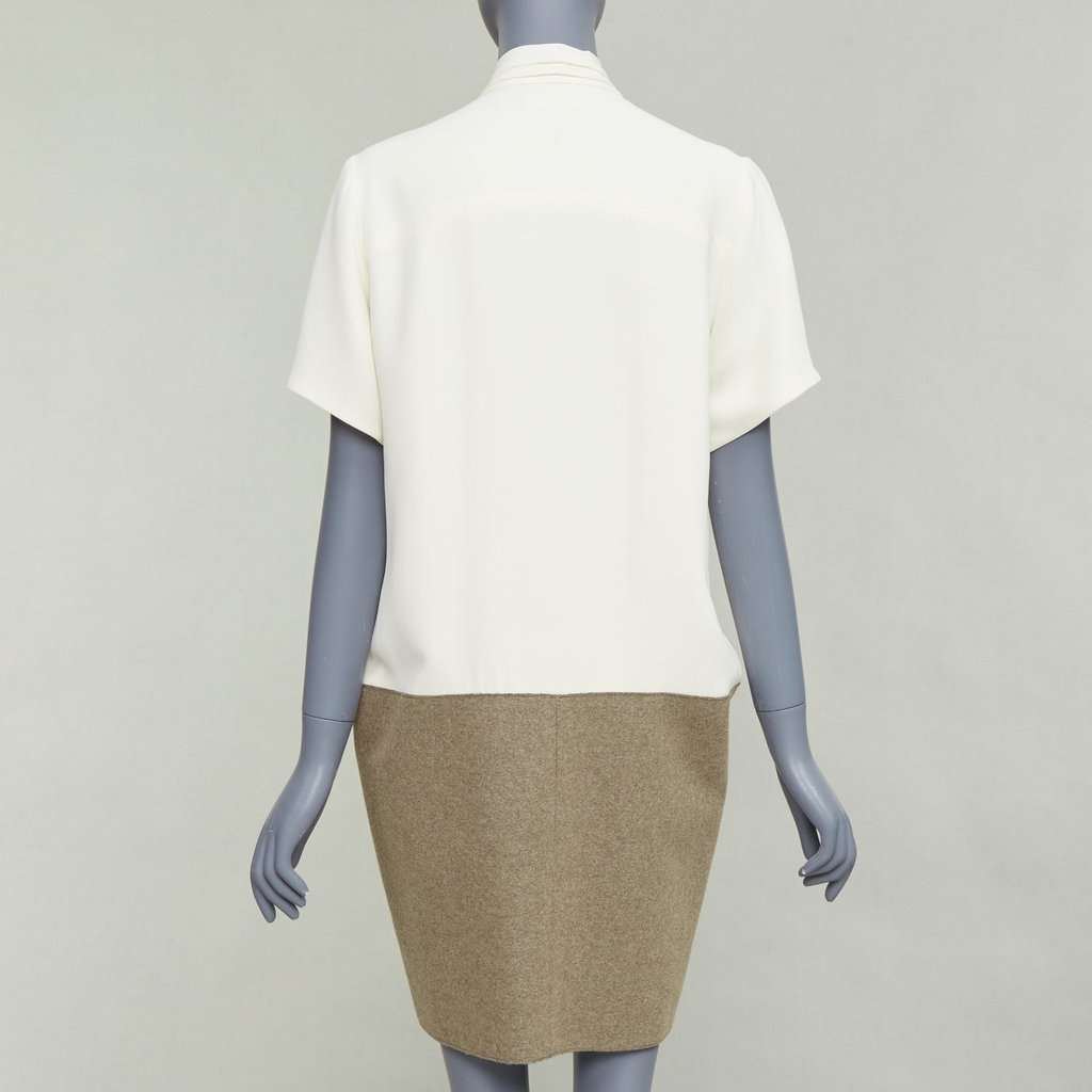 Celine Ecru Silk Dress Beige Silk Very good condition - Box View