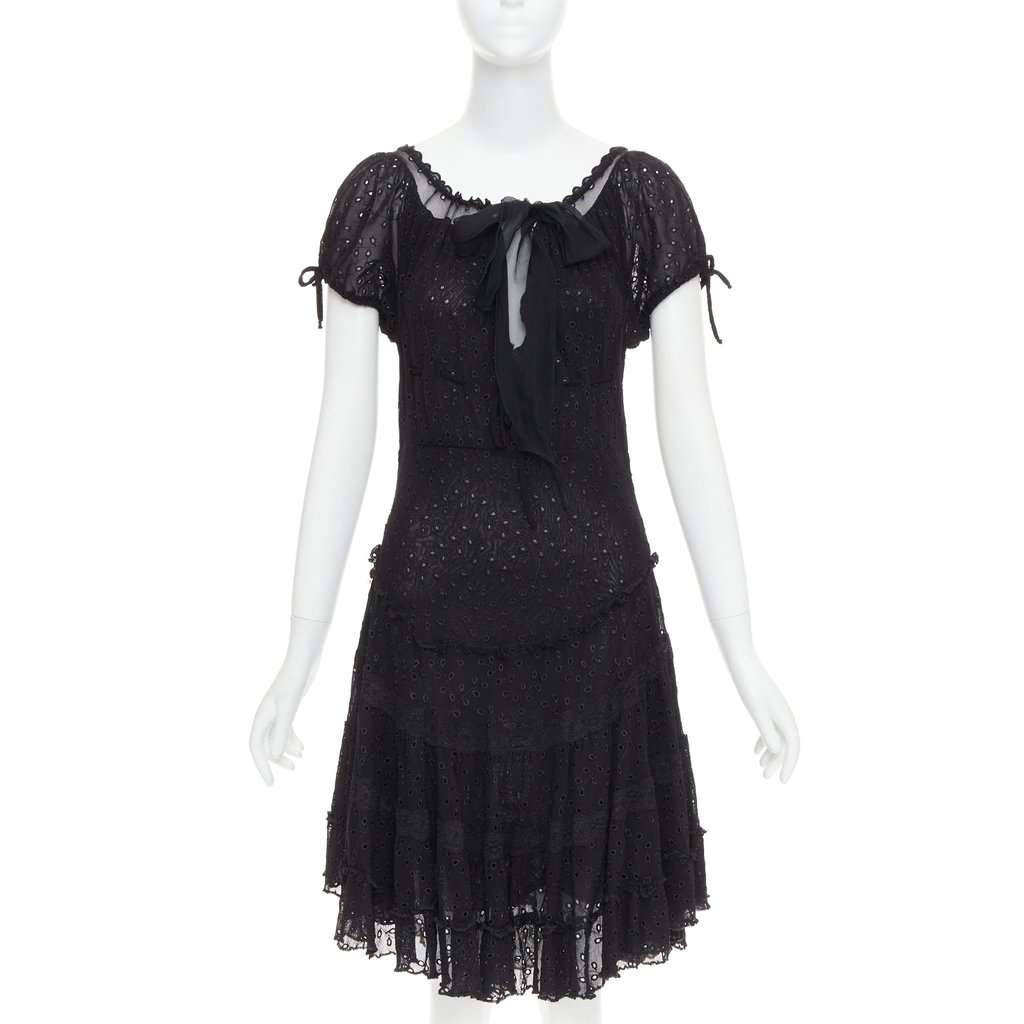 Jean Paul Gaultier Black Polyamide Dress Black Polyamide Very good condition - Front View