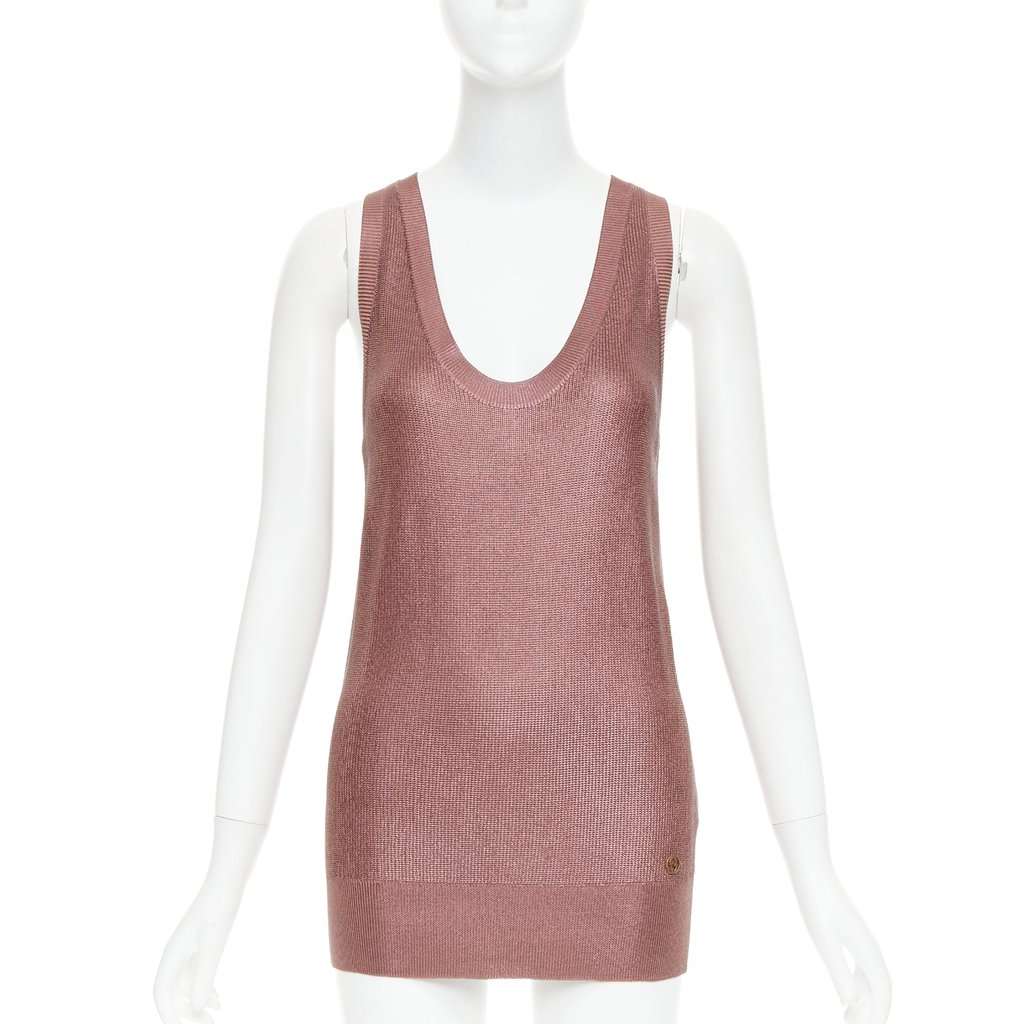 Gucci Pink Viscose Knitwear Pink Viscose Very good condition - Front View