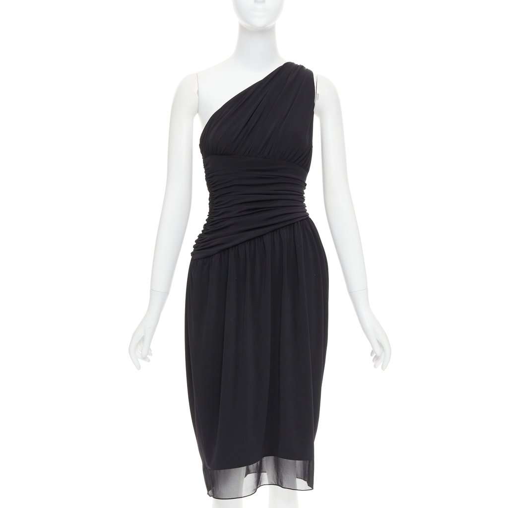 Vera Wang Black Polyester Dress Black Polyester Very good condition - Front View