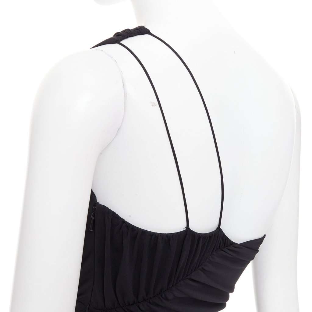Vera Wang Black Polyester Dress Black Polyester Very good condition - Back View