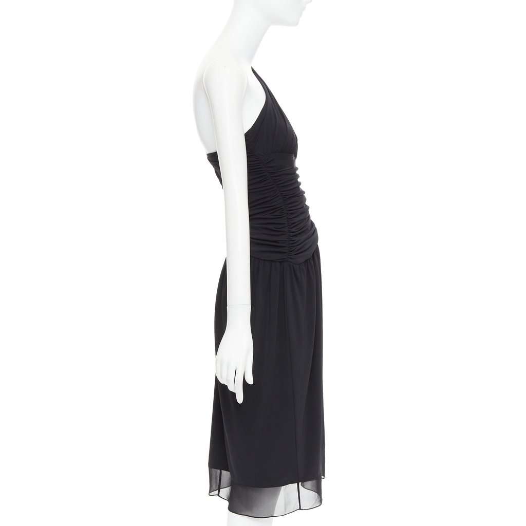 Vera Wang Black Polyester Dress Black Polyester Very good condition - Model View