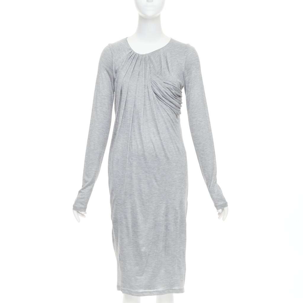 Fendi Grey Polyester Dress Grey Polyester Very good condition - Front View