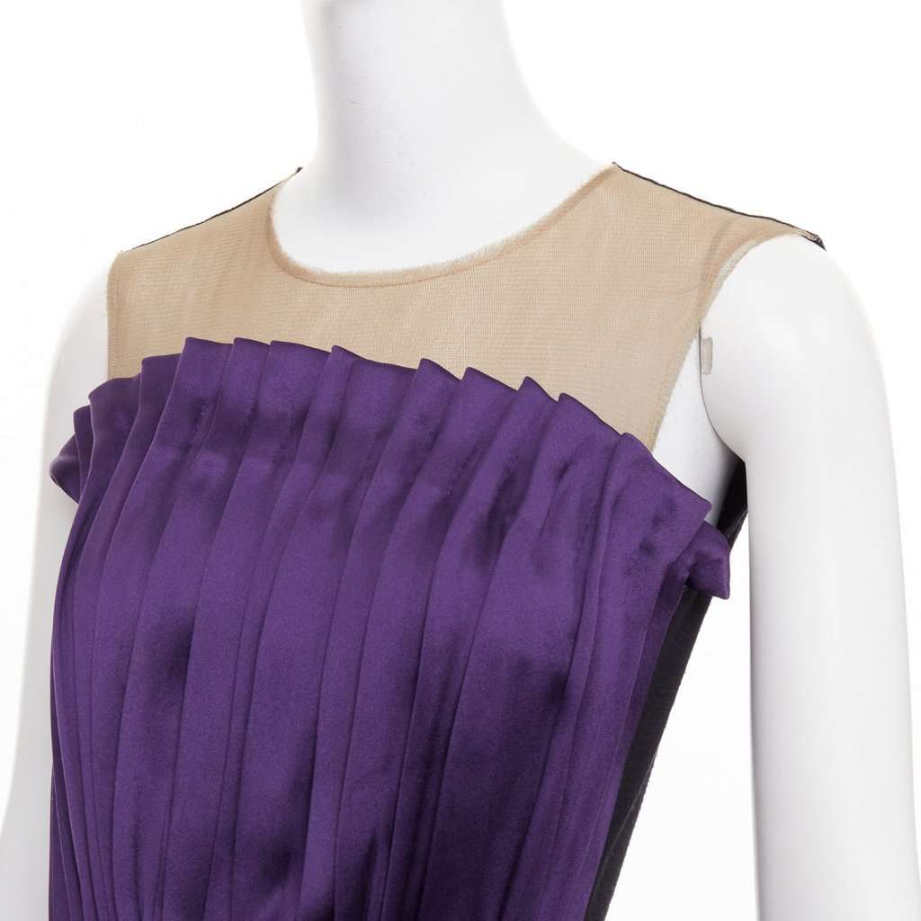 Lanvin Purple Silk Dress Purple Silk Very good condition - Back View