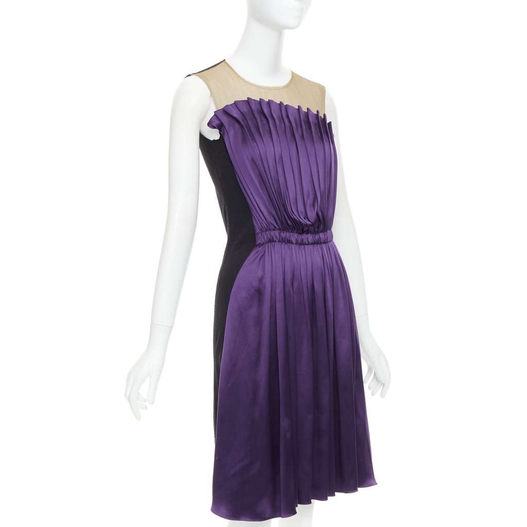 Lanvin Purple Silk Dress Purple Silk Very good condition - Inside View