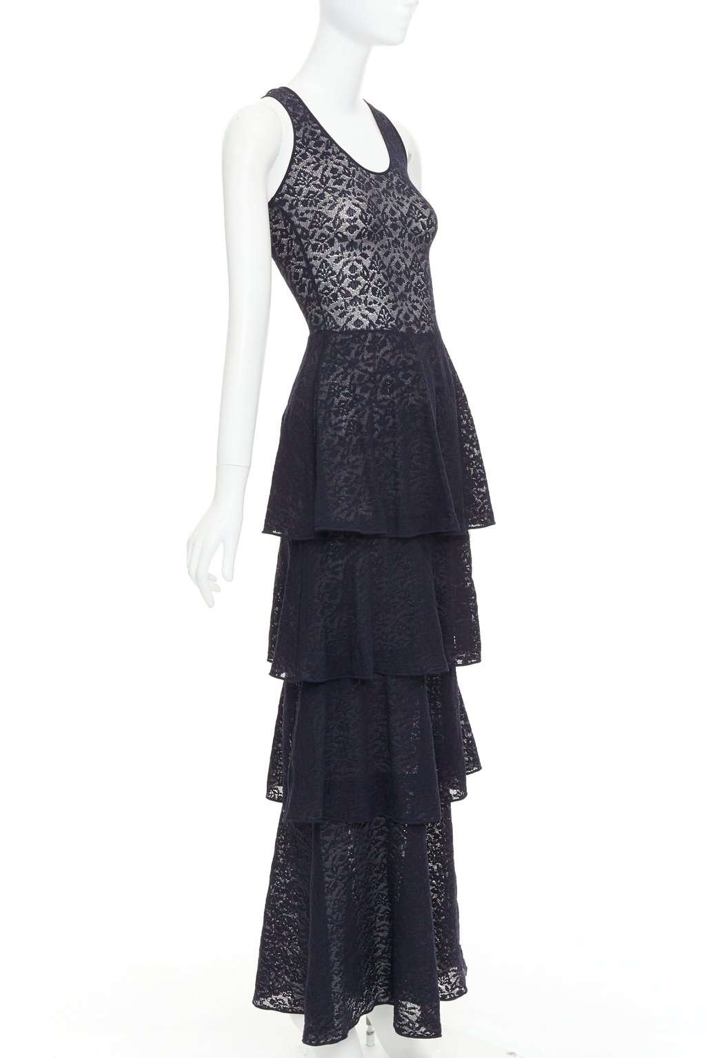 Stella McCartney Navy Polyester Dress Navy Polyester Fair condition - Inside View