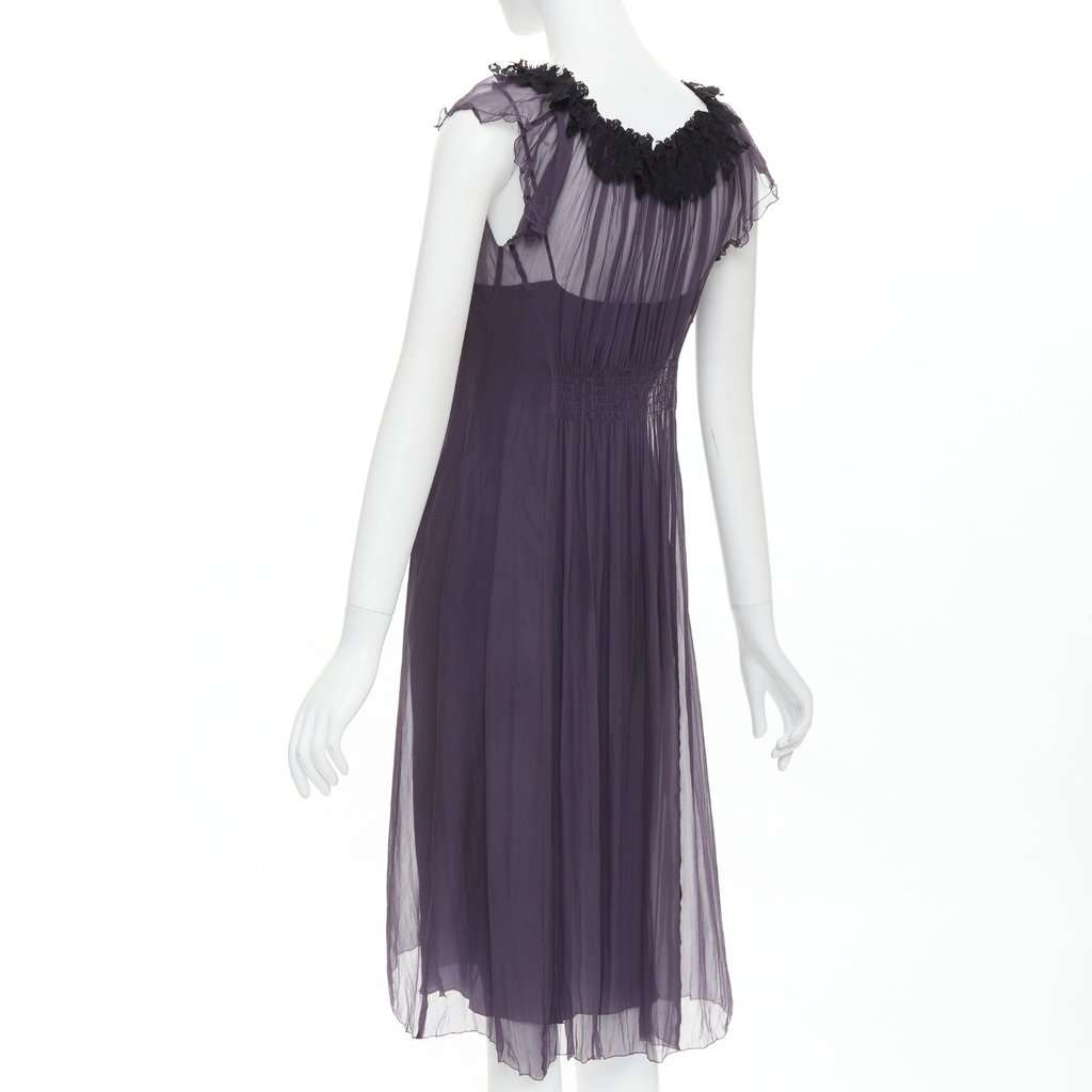 Lanvin Purple Silk Dress Purple Silk Very good condition - Box View