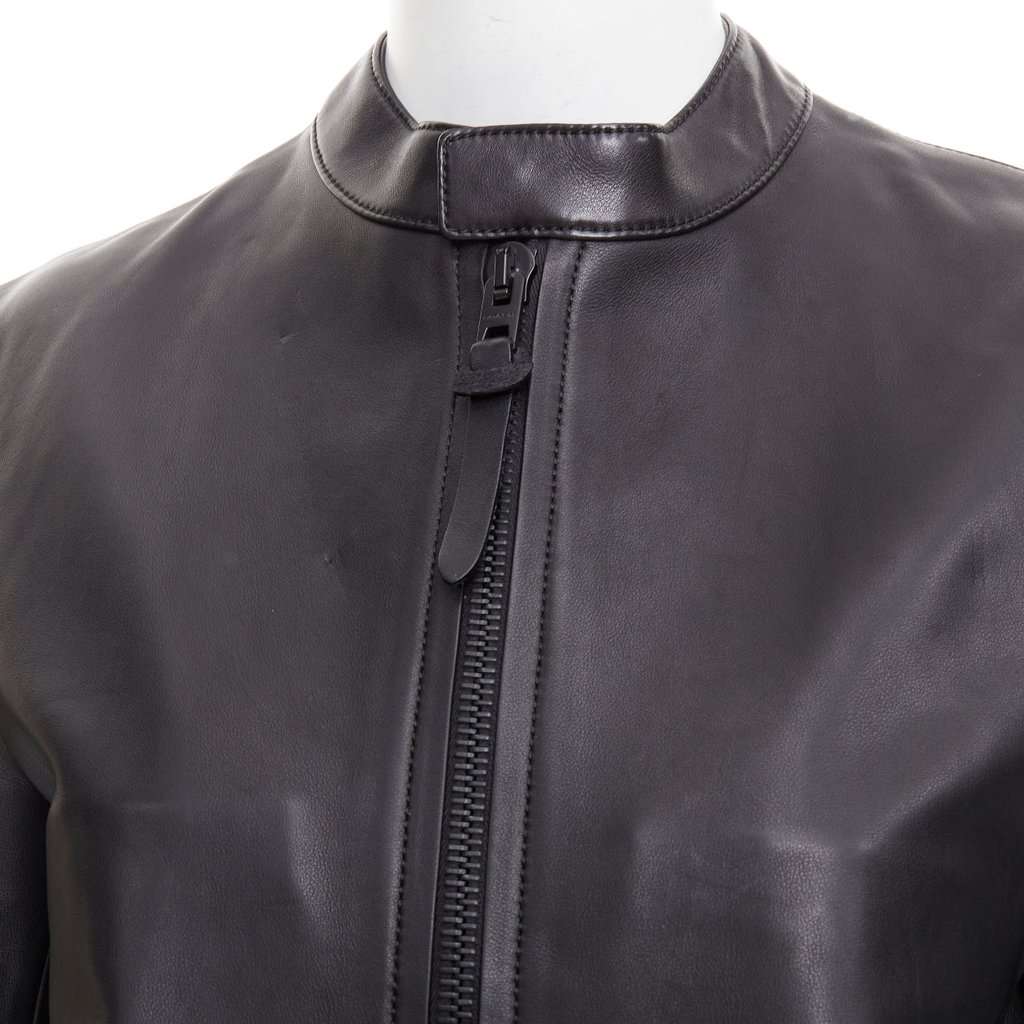 Coach Black Leather Leather Jacket Black Leather Good condition - Back View