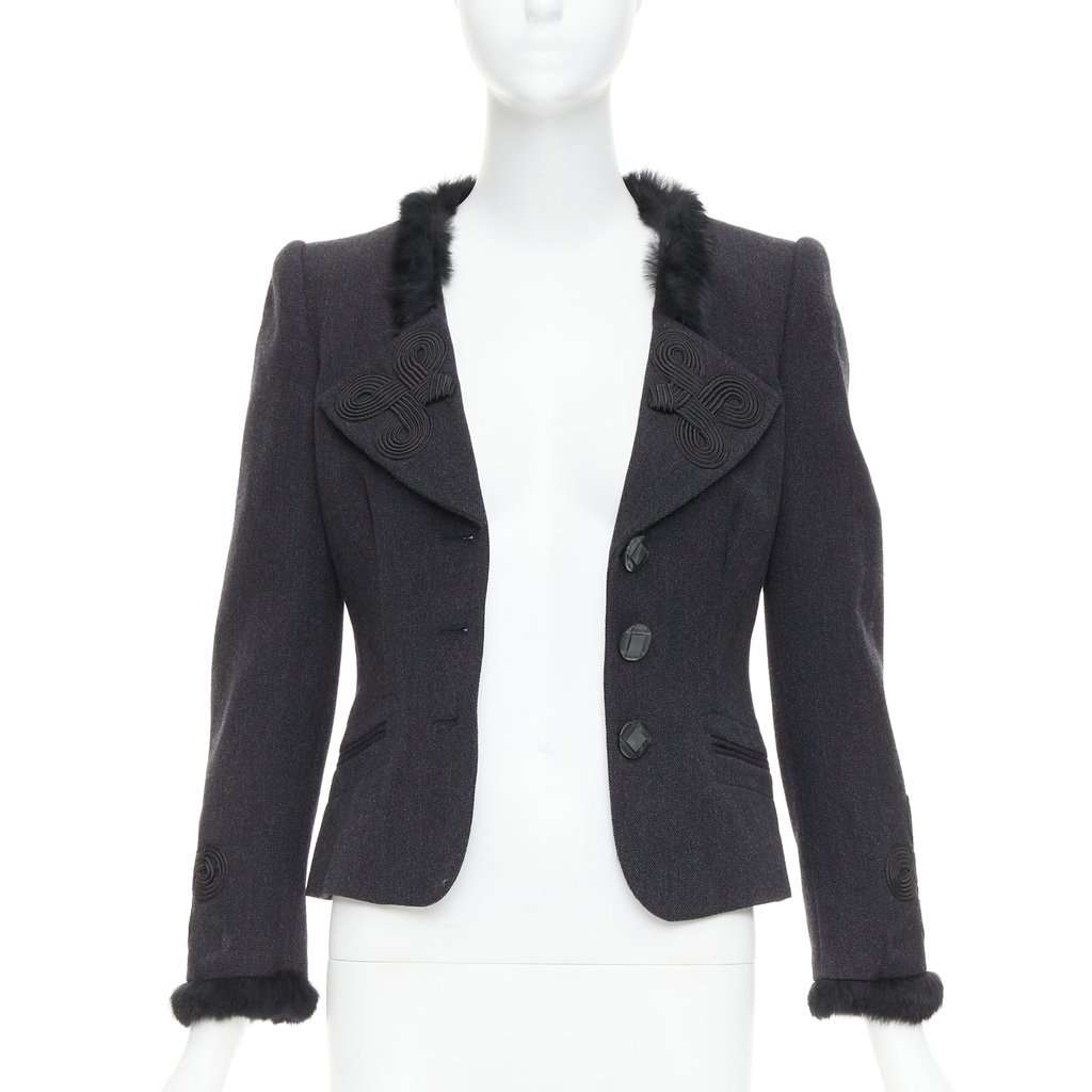 Emporio Armani Grey Wool Jacket Grey Wool Very good condition - Inside View
