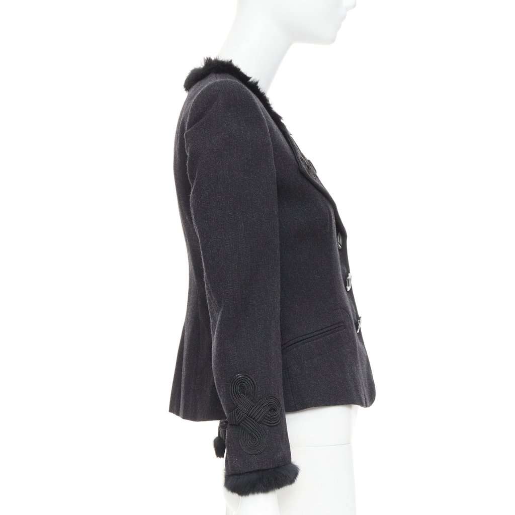 Emporio Armani Grey Wool Jacket Grey Wool Very good condition - Box View