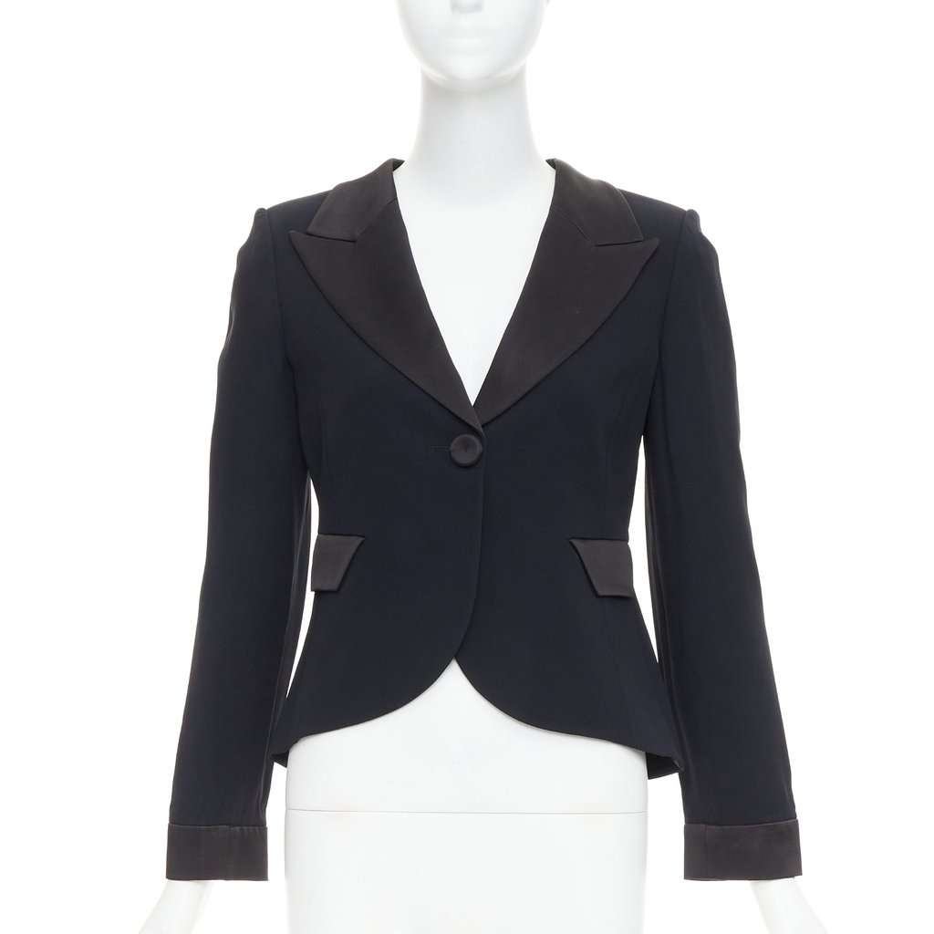 Emporio Armani Black Jacket Black Very good condition - Front View