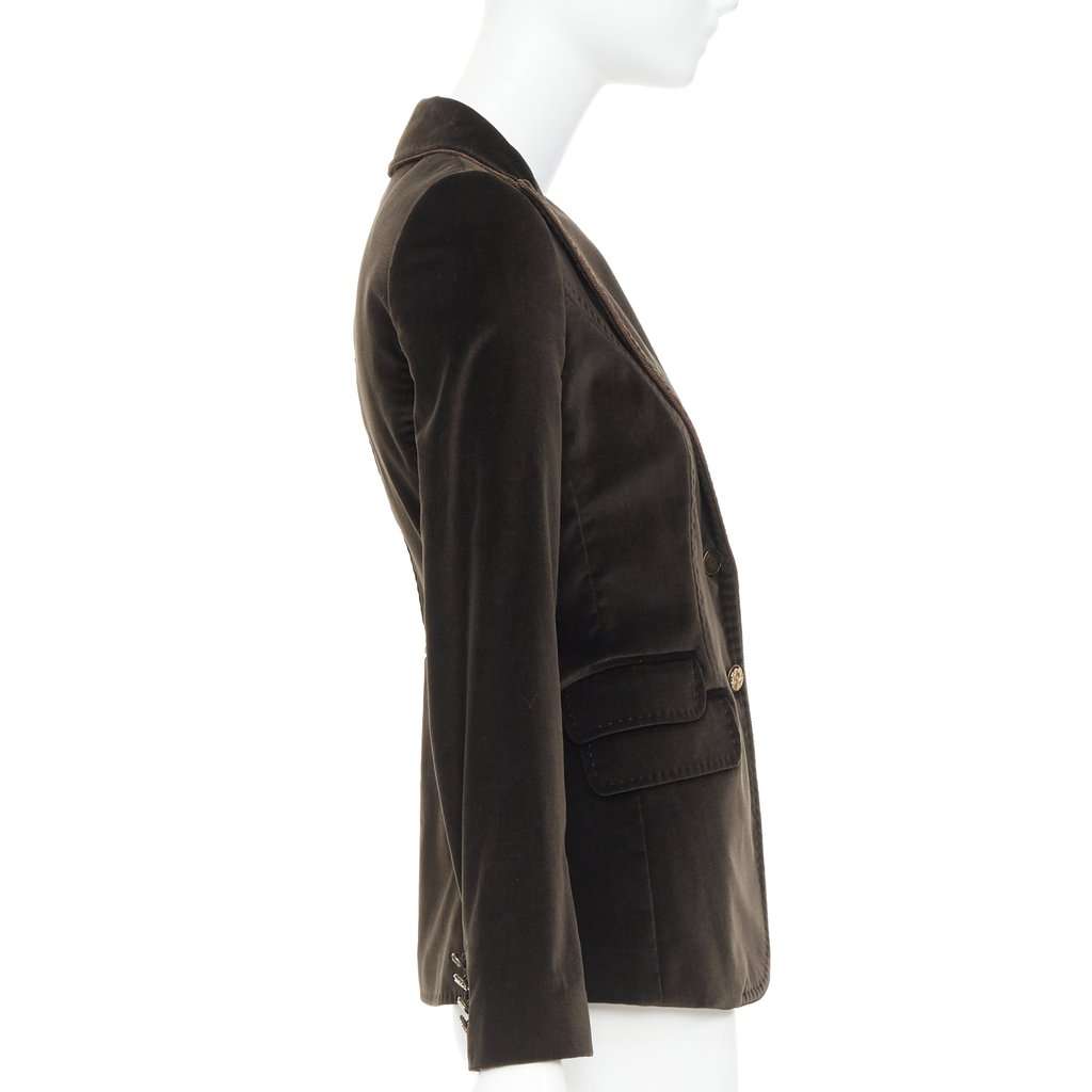 Dolce & Gabbana Brown Velvet Jacket Brown Velvet Very good condition - Box View