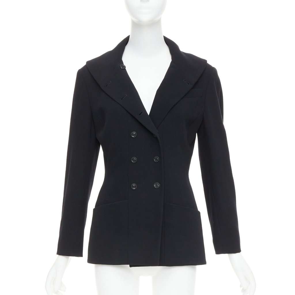 Karl Lagerfeld Black Wool Jacket Black Wool Very good condition - Front View