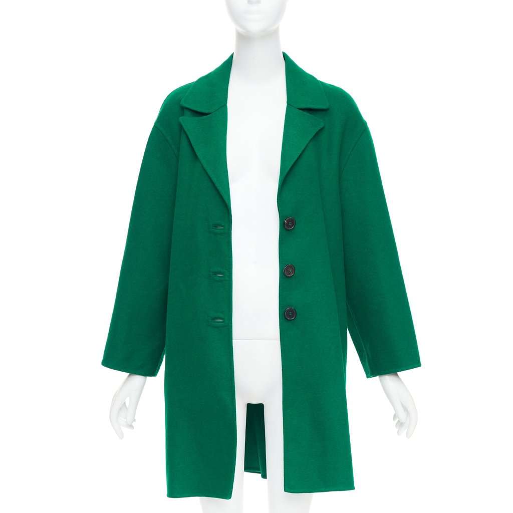 Valentino Garavani Green Wool Coat Green Wool Very good condition - Inside View