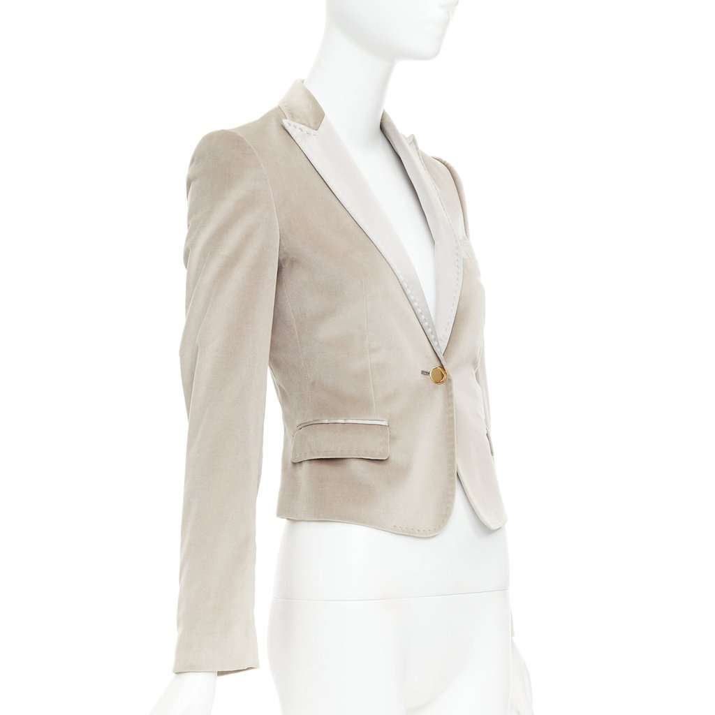 Dolce & Gabbana Beige Cotton Jacket Beige Cotton Good condition - Model View