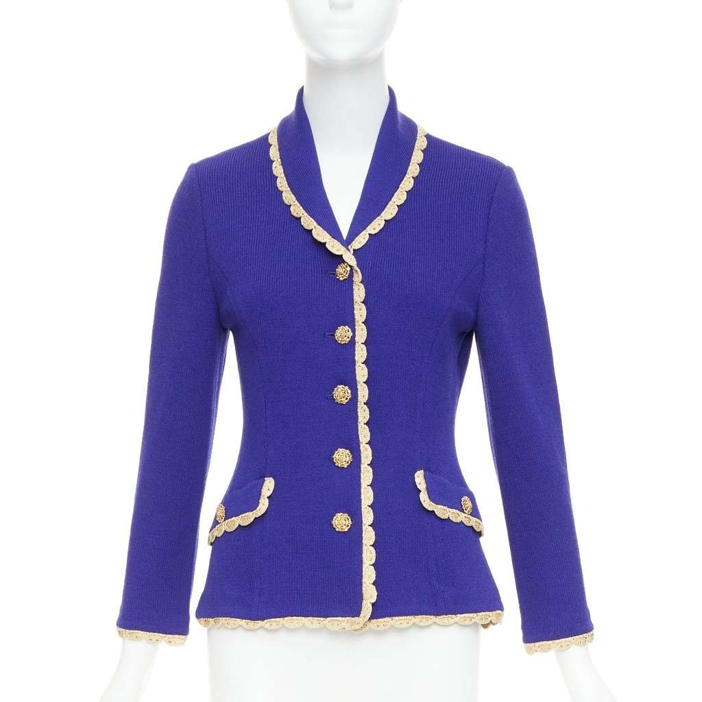 ST JOHN Blue Polyester Jacket Blue Polyester Very good condition - Inside View