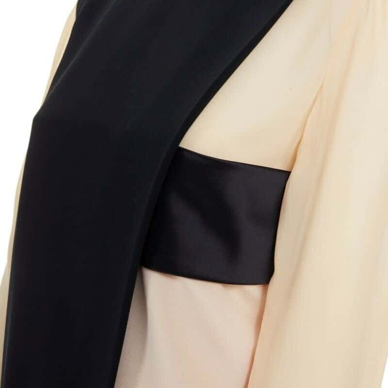 Celine Layered Silk Dress Black Polyester Good condition - Back View