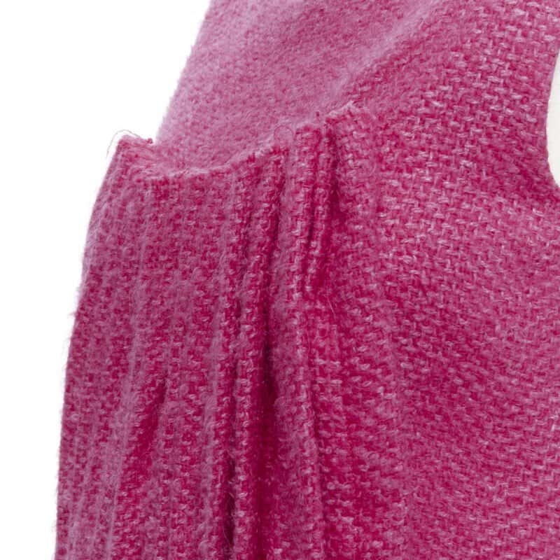 Marni Tweed Pleat Dress Pink Tweed Never worn - Back View