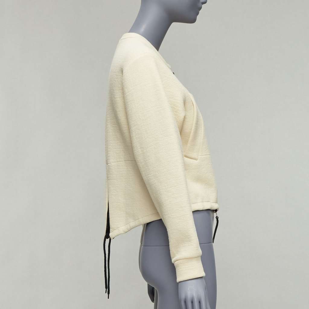Marni Cream Cropped Bomber Jacket Beige Cotton Never worn - Box View