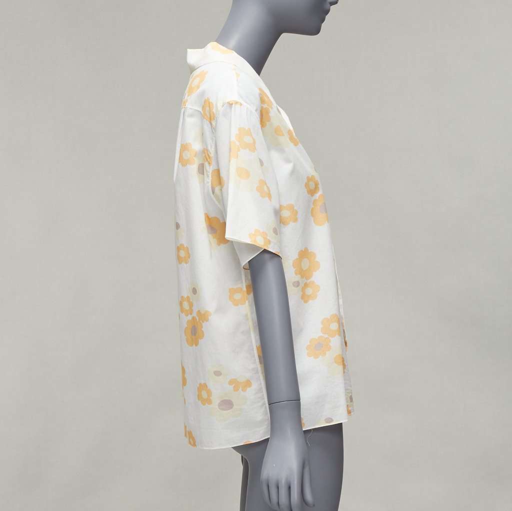 Marni Vintage Floral Shirt White Polyester Never worn - Model View