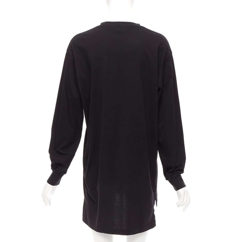 Marni Logo Sweater Dress Black Cotton Very good condition - Box View