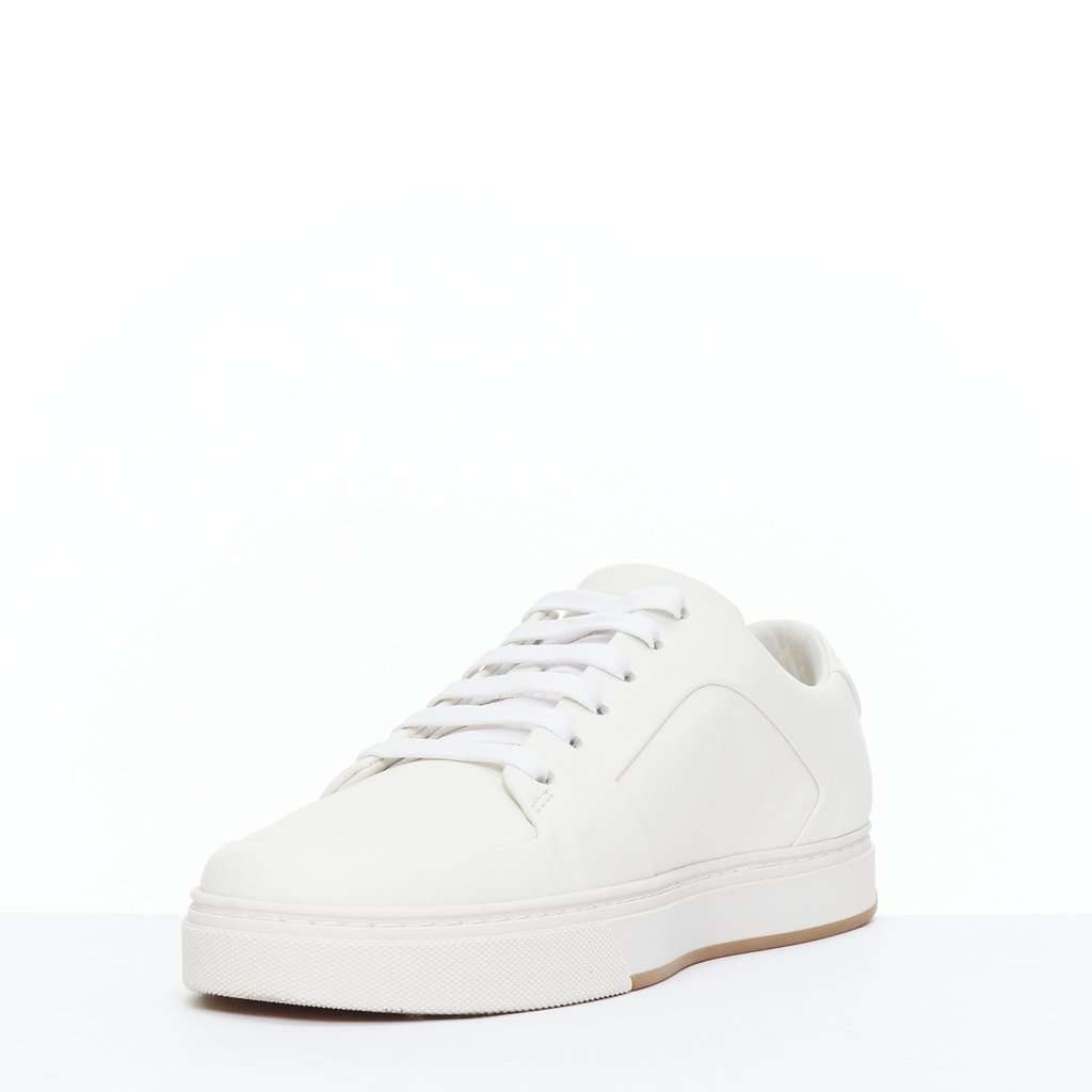Bottega Veneta Minimal Lace Sneakers White Leather Very good condition - Box View