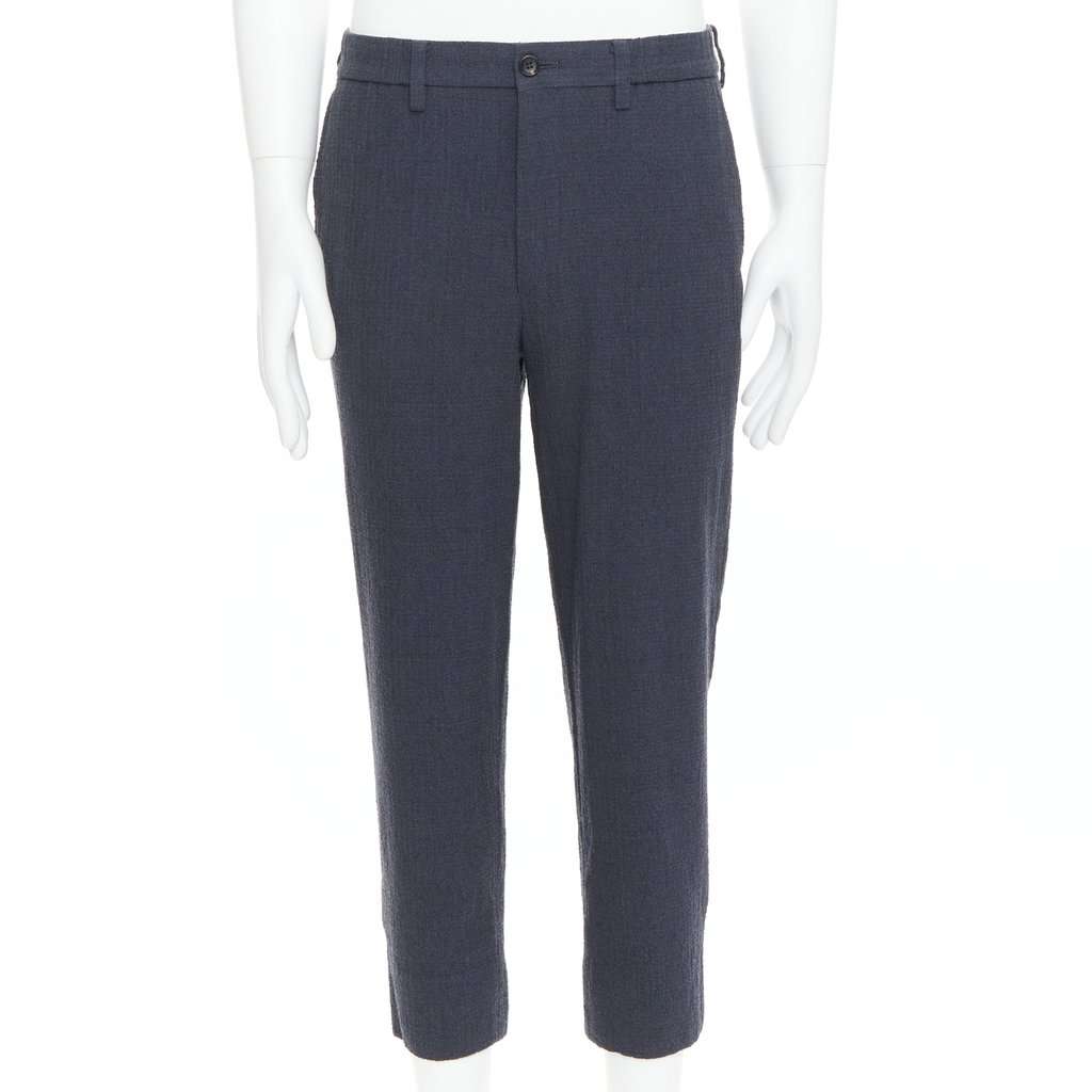Issey Miyake Contrast Joggers Grey Wool Very good condition - Front View