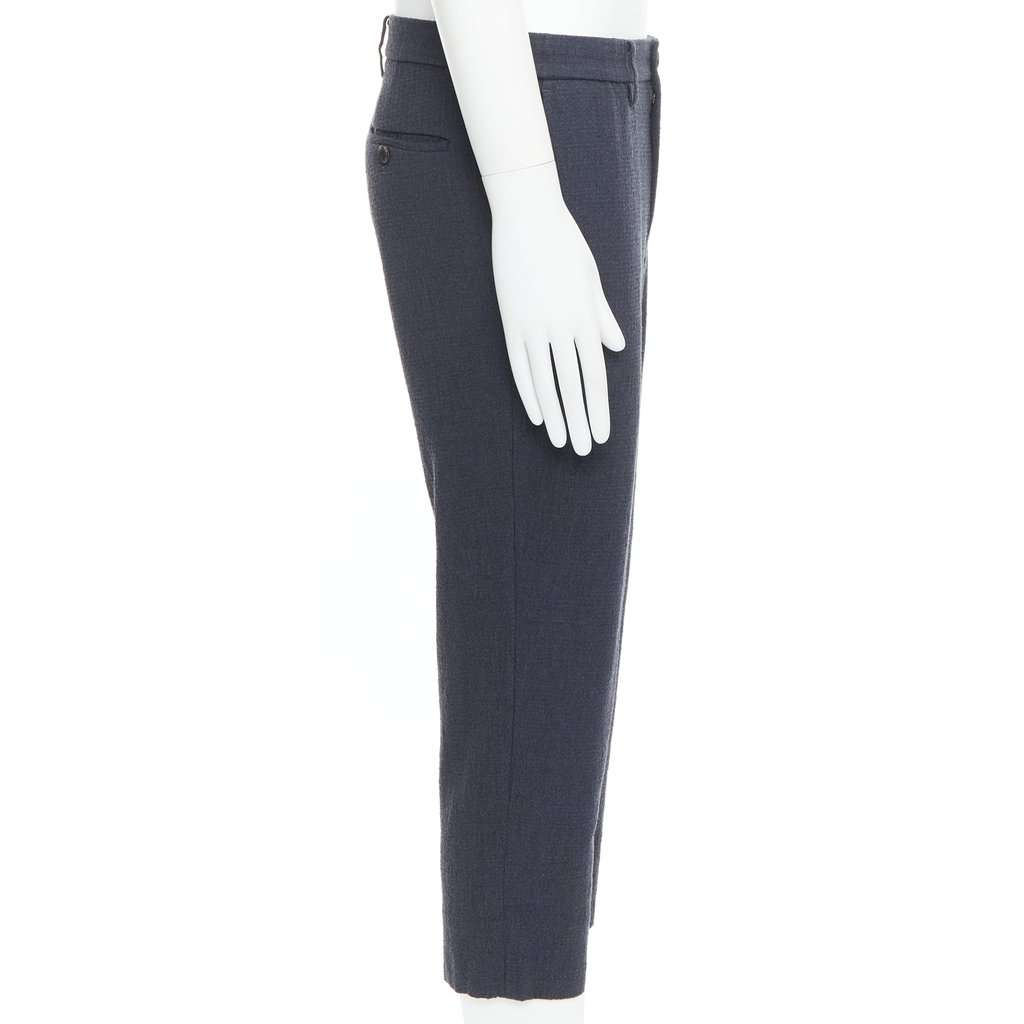 Issey Miyake Contrast Joggers Grey Wool Very good condition - Model View