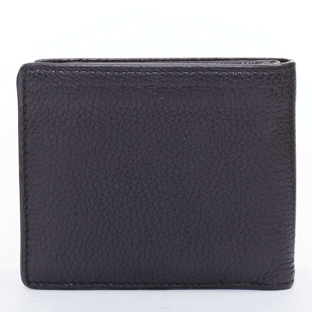 Gucci Black Leather Wallet Black Leather Fair condition - Back View