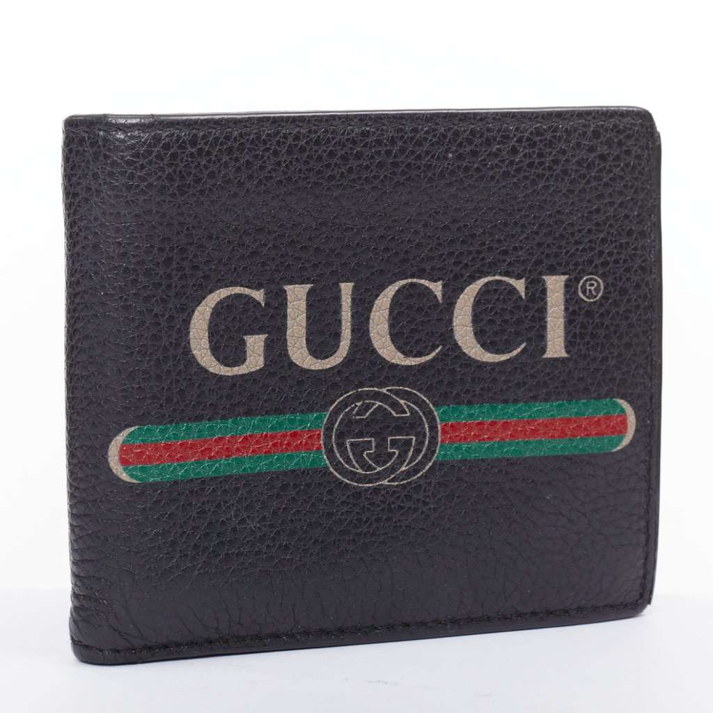Gucci Black Leather Wallet Black Leather Fair condition - Inside View
