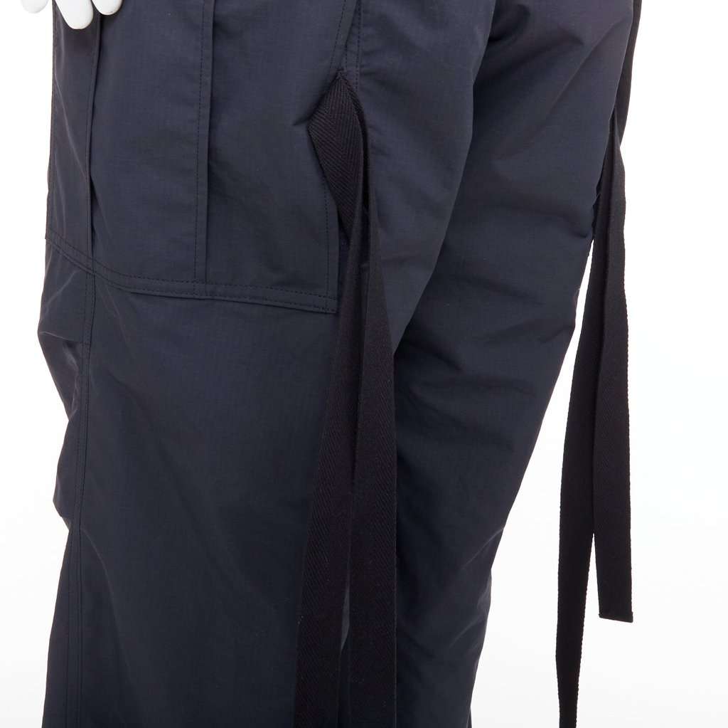 Sacai Black Polyester Trouser Black Polyester Very good condition - Back View