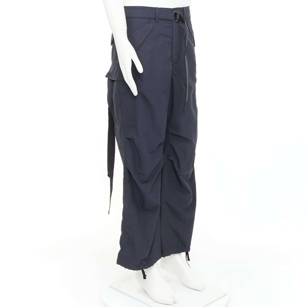 Sacai Black Polyester Trouser Black Polyester Very good condition - Inside View