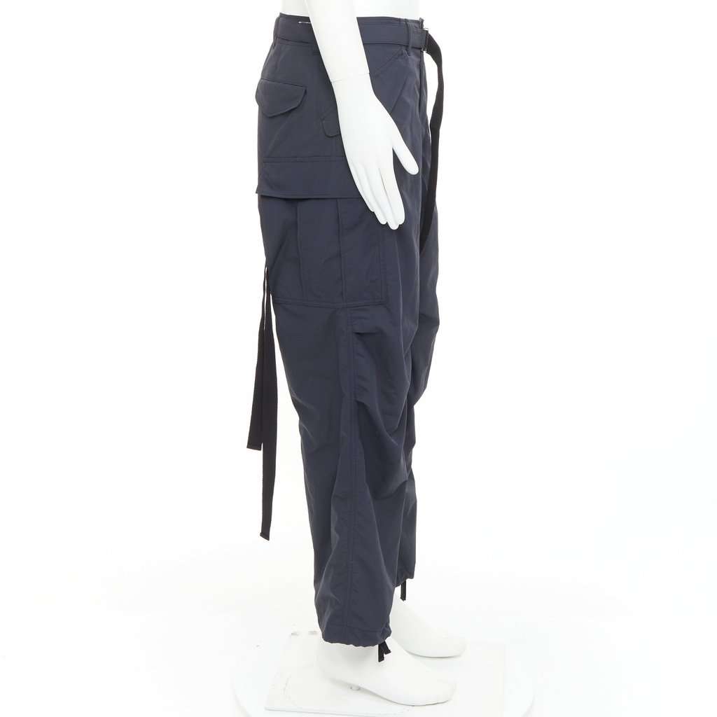 Sacai Black Polyester Trouser Black Polyester Very good condition - Model View