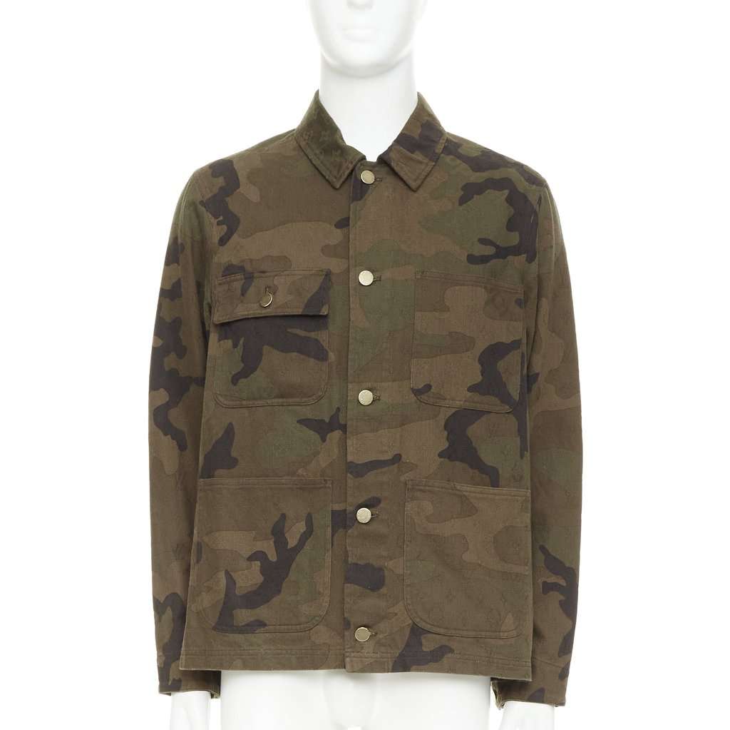 Louis Vuitton Chore Coat Green Denim Very good condition - Front View