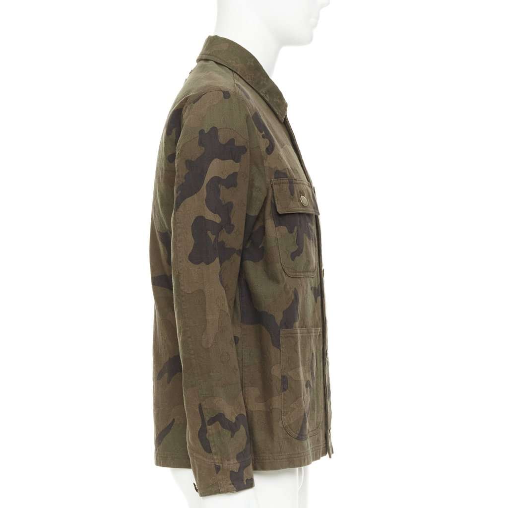 Louis Vuitton Chore Coat Green Denim Very good condition - Box View