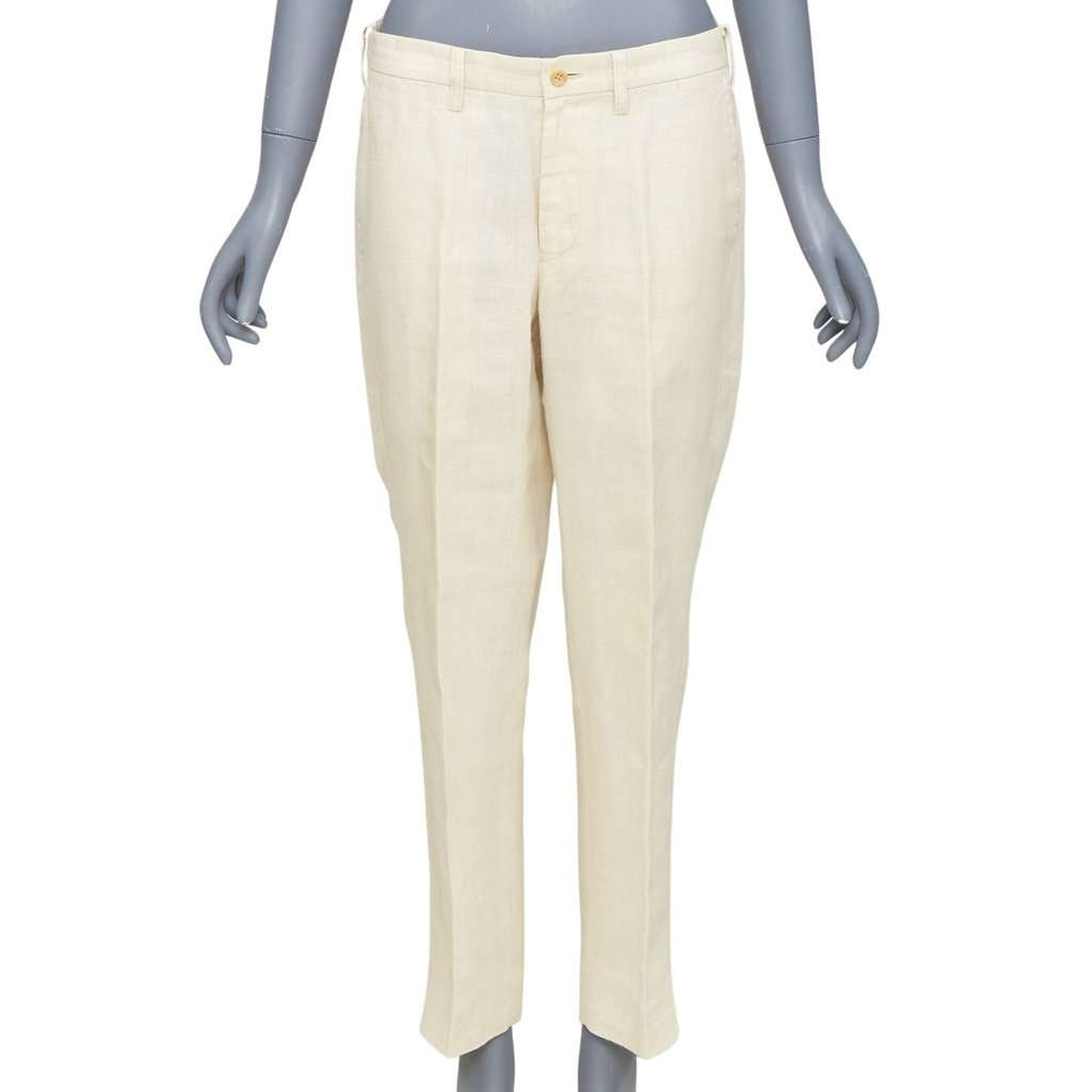 Issey Miyake Ecru Trouser Beige Very good condition - Front View