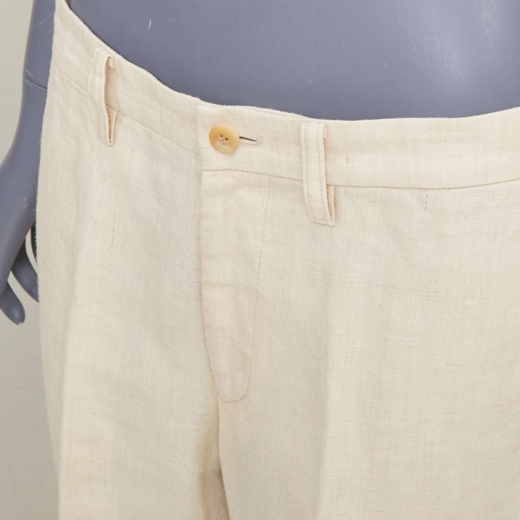 Issey Miyake Ecru Trouser Beige Very good condition - Back View