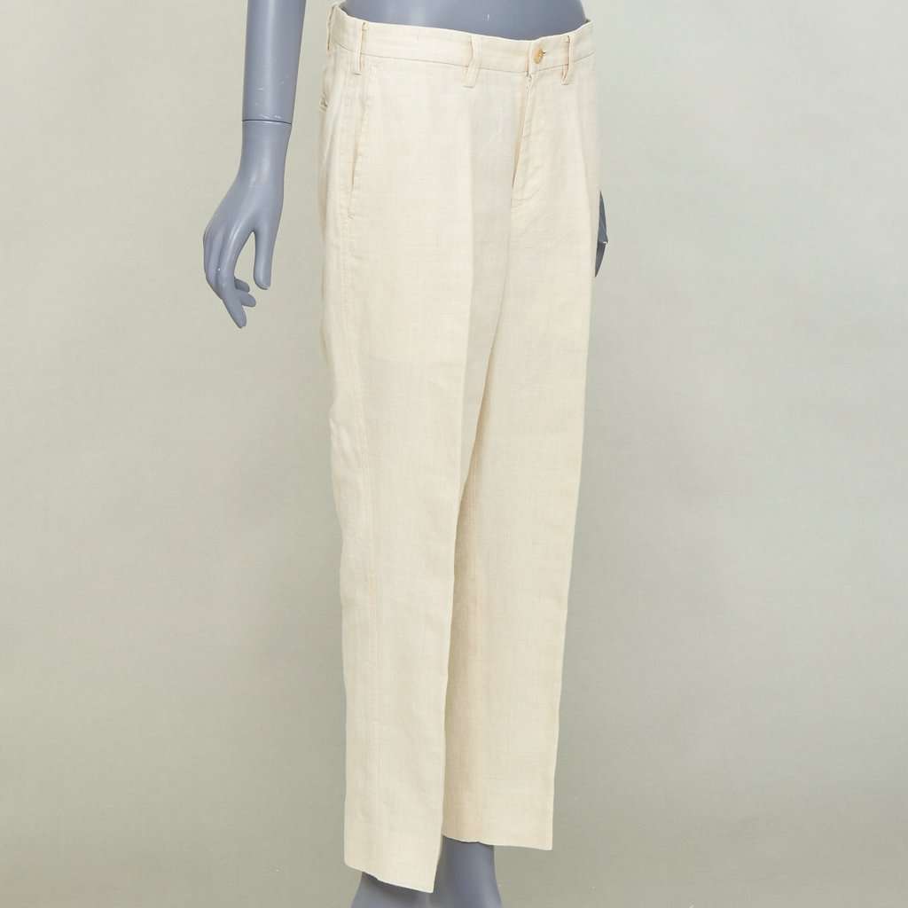 Issey Miyake Ecru Trouser Beige Very good condition - Inside View