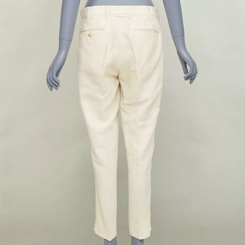 Issey Miyake Ecru Trouser Beige Very good condition - Box View