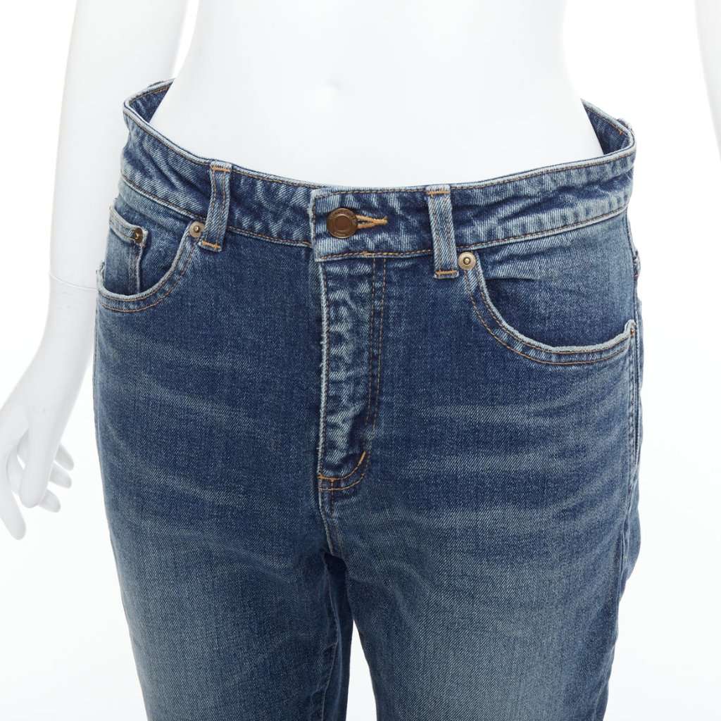 Saint Laurent D05 Blue Polyester Very good condition - Back View