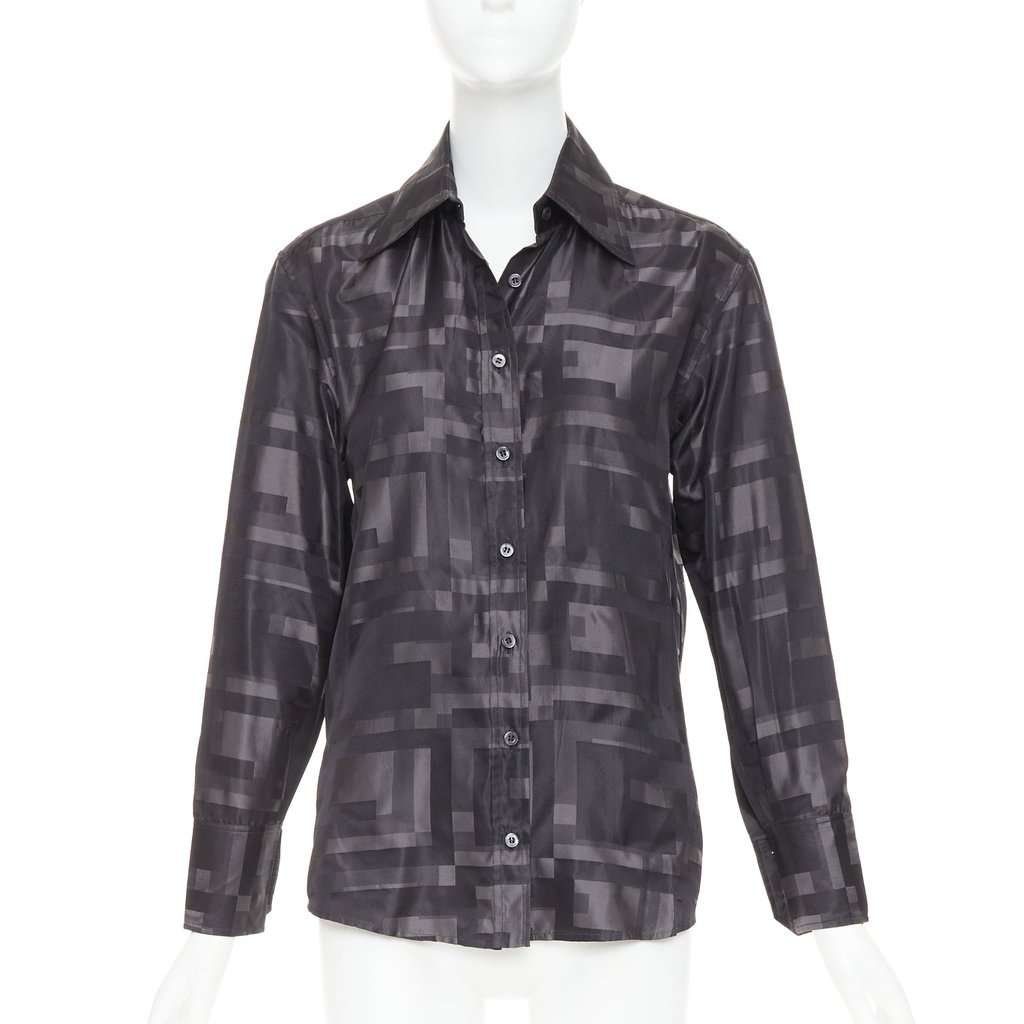 Gucci Black Silk Top Black Silk Very good condition - Front View