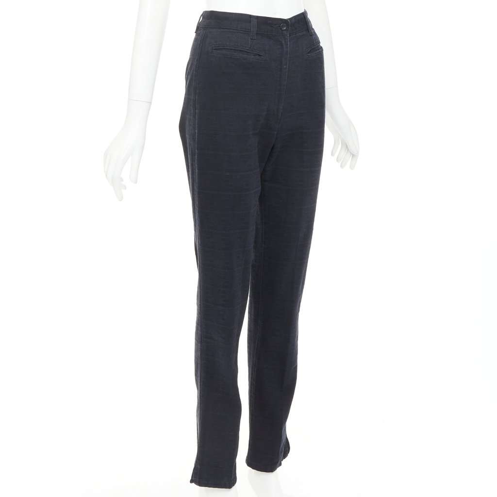 Fendi Black Cotton Trouser Black Cotton Fair condition - Inside View