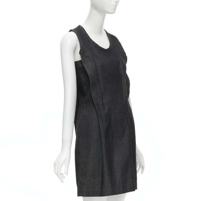 Comme Des Garcons Denim Pinched Dress Blue Never worn - Inside View