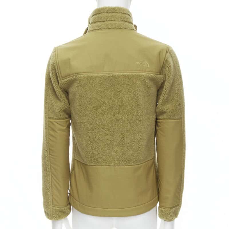 The North Face Tan Patch Zip Jacket Brown Never worn - Box View